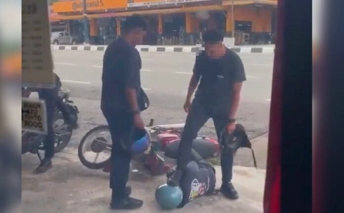Lelaki Dalam Video Viral Ditindih Polis Didapati Melawan Tangkapan