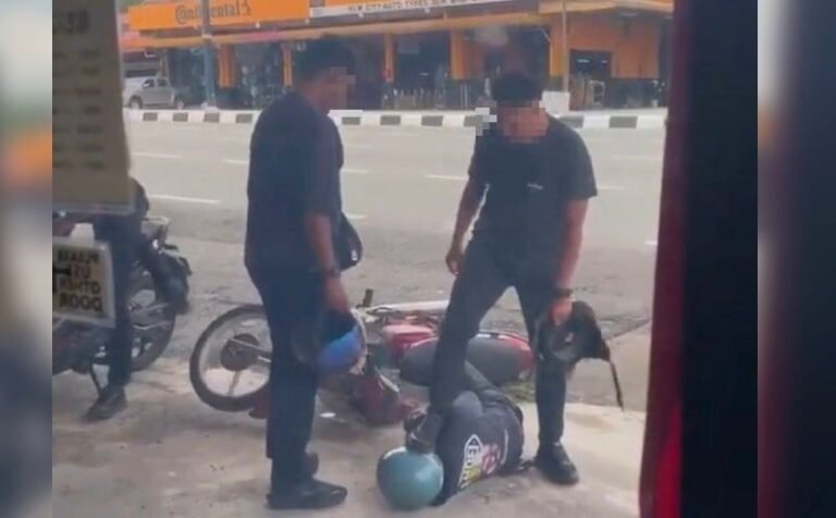 Lelaki Dalam Video Viral Ditindih Polis Didapati Melawan Tangkapan
