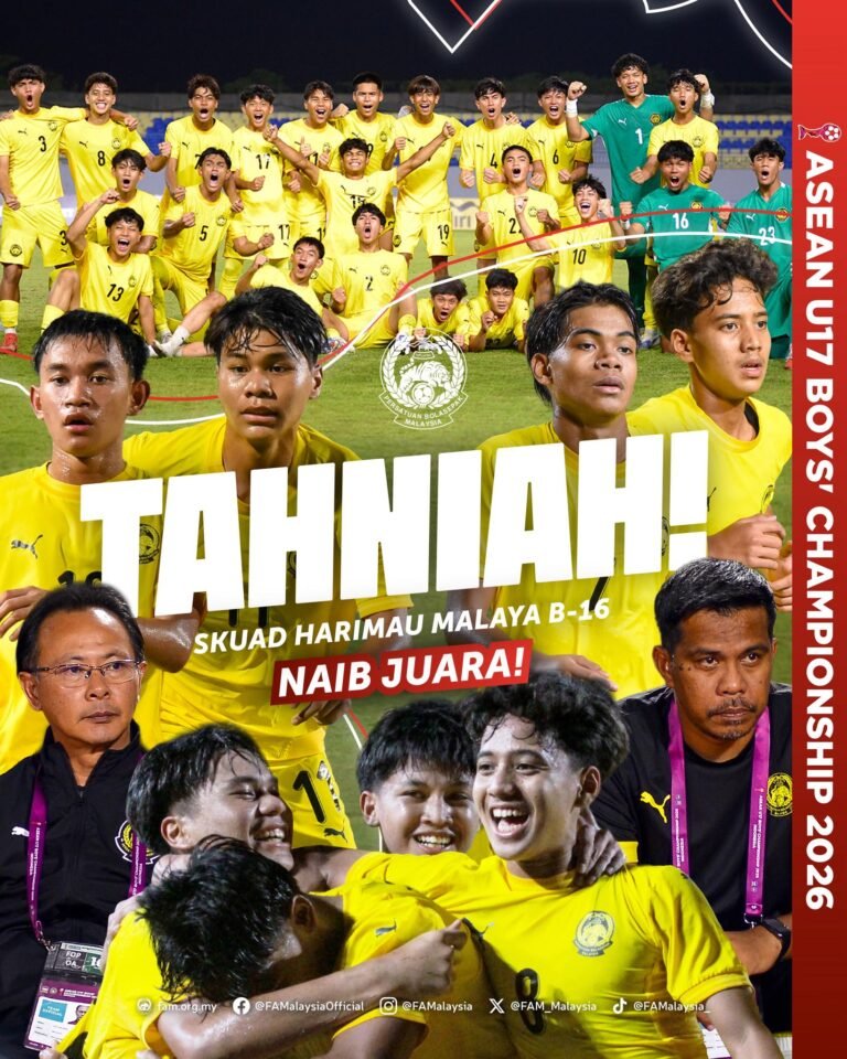 Malaysia Tewas kepada Vietnam di Final Kejuaraan ASEAN B-17