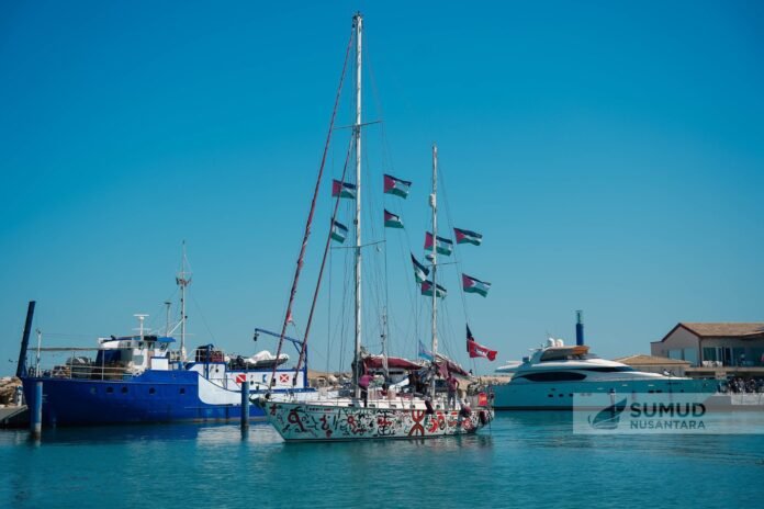 56 Kapal Global Sumud Flotilla Berlayar Menuju Gaza