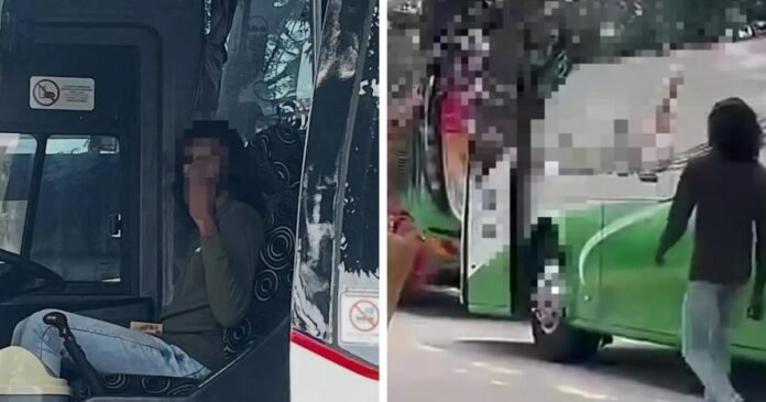 Polis Melaka Jejaki Pemandu Bas Dalam Insiden Kemarahan Jalan Raya