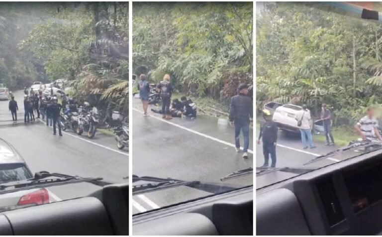 Kemalangan Melibatkan Banyak Kenderaan di Cameron Highlands Menyebabkan Kesesakan