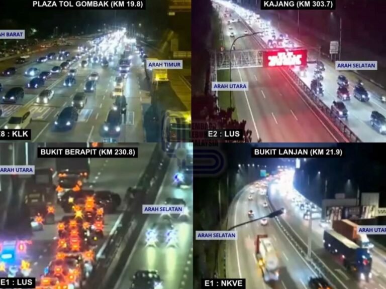 Trafik Meningkat di Lebuh Raya Sempena Cuti Hujung Minggu Panjang