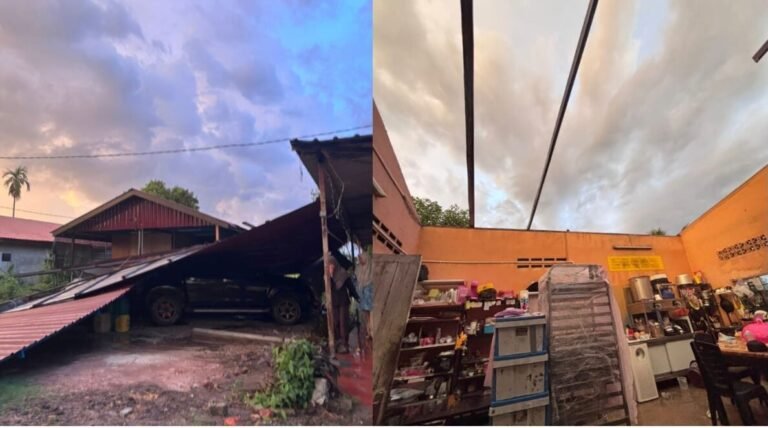 Kediaman Penduduk Permatang Binjai Dilanda Ribut Kuat