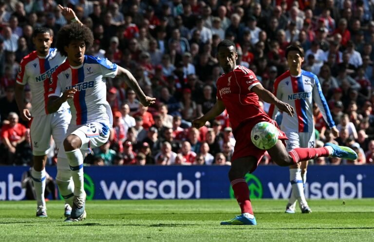 Liverpool Raih Kemenangan ke Atas Crystal Palace di Anfield