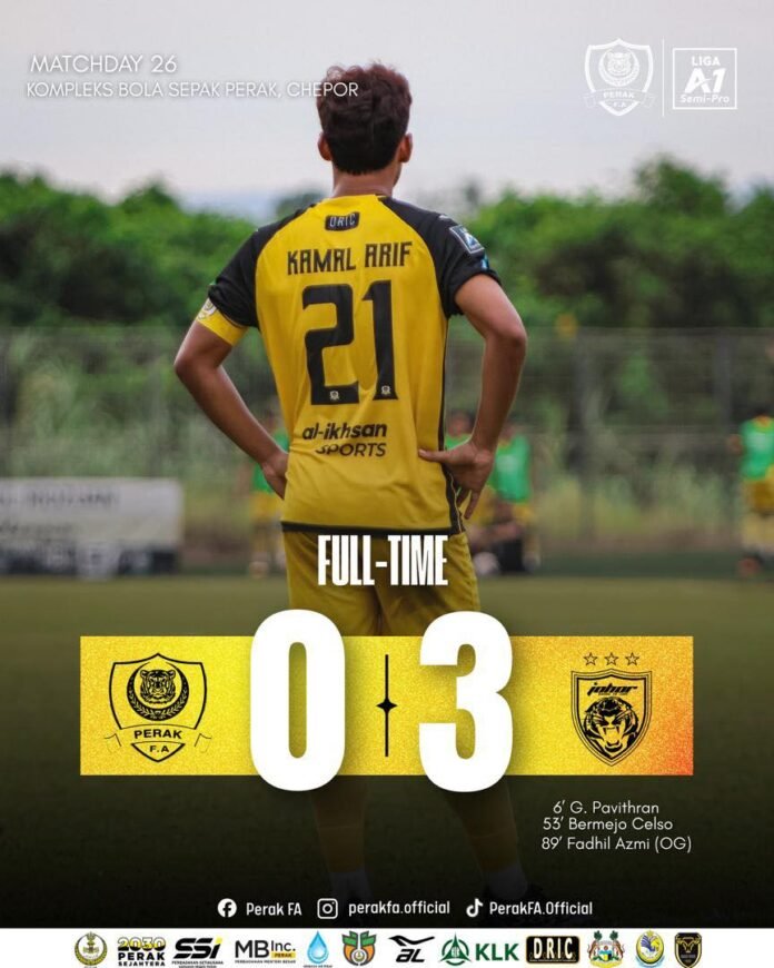 JDT II Raih Puncak Liga A1 Semipro selepas Menewaskan Perak FA JDT II Raih Puncak Liga A1 Semipro selepas Menewaskan Perak FA