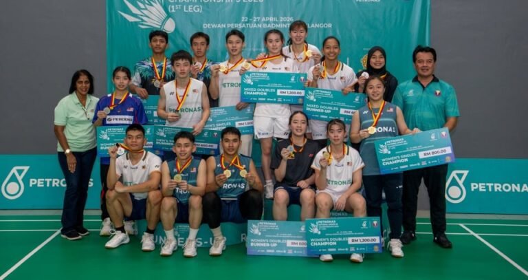 Wei Jie dan Carine Juara Kejohanan Kebangsaan B-18