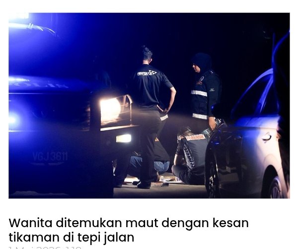 Dua Suspek Ditahan Bantu Siasatan Kes Gadis Ditemui Dibunuh Dua Suspek Ditahan Bantu Siasatan Kes Gadis Ditemui Dibunuh