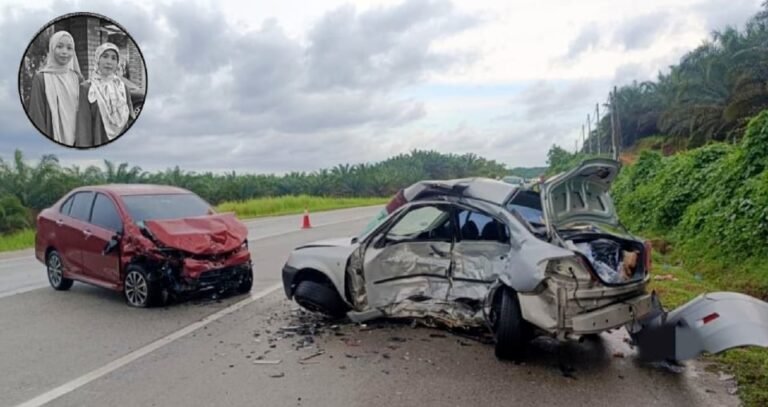 Dua Beranak Maut Dalam Kemalangan Di Jalan Johor Bahru-Mersing